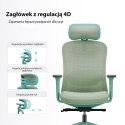 Fotel biurowy ergonomiczny ANGEL fizjO miętowy z funkcją masażu ANGEL