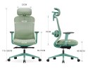 Fotel biurowy ergonomiczny ANGEL fizjO miętowy z funkcją masażu ANGEL