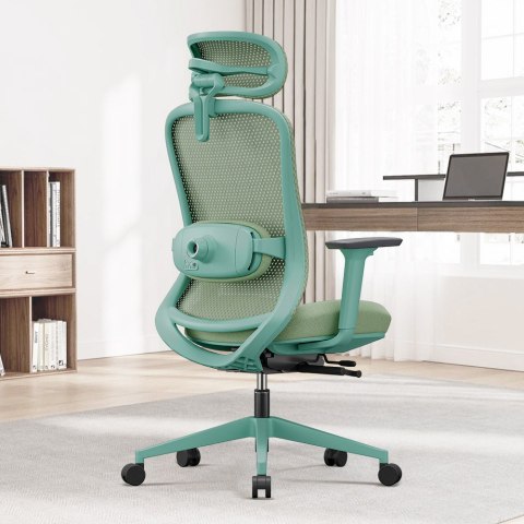 Fotel biurowy ergonomiczny ANGEL fizjO miętowy z funkcją masażu ANGEL