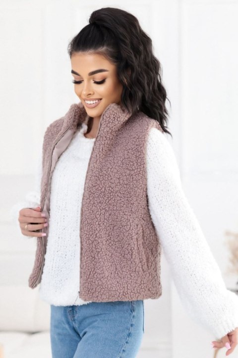 Kamizelka Model CS-KZ-1403.00P Dark Beige - Factory Price Factory Price