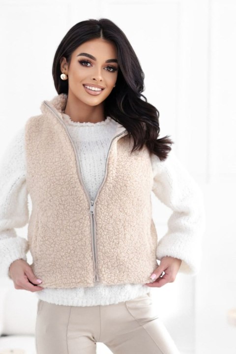 Kamizelka Model CS-KZ-1403.00P Light Beige - Factory Price Factory Price