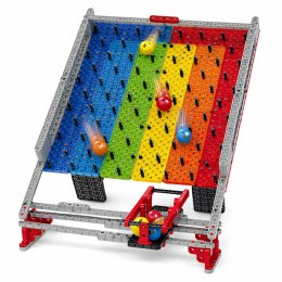 Klocki Tęczowa Plansza Tor Kulkowy Zjeżdżalnia Gra Łapanie Kulek 477 el. LEAN Toys