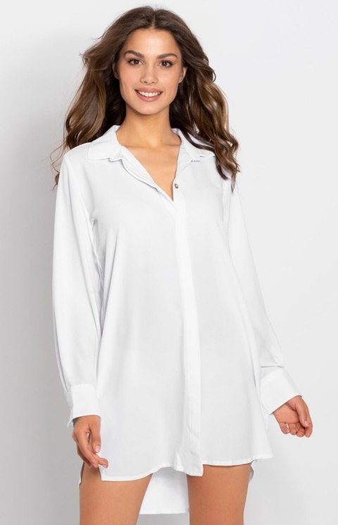 Koszulka nocna Koszula Nocna Model Bella White/Gold - Momenti Per Me Momenti Per Me