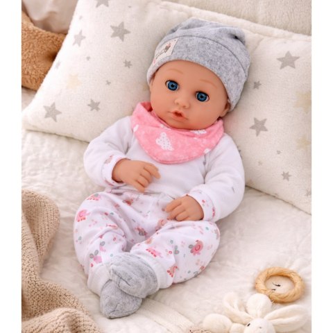 Lalka Bobas Z Akcesoriami Do Karmienia Śliniaczek Czapeczka 28 cm LEAN Toys