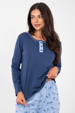 Piżama Damska Model DU-PI-FP-007.69 Dark Blue - Forever Pink Forever Pink