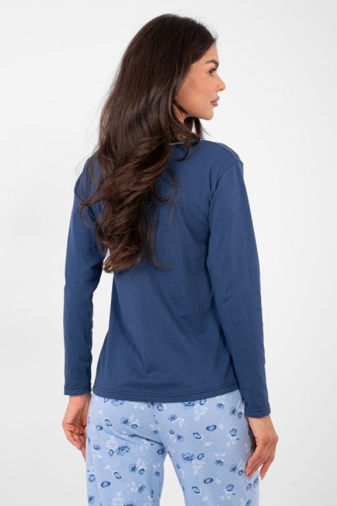 Piżama Damska Model DU-PI-FP-007.69 Dark Blue - Forever Pink Forever Pink