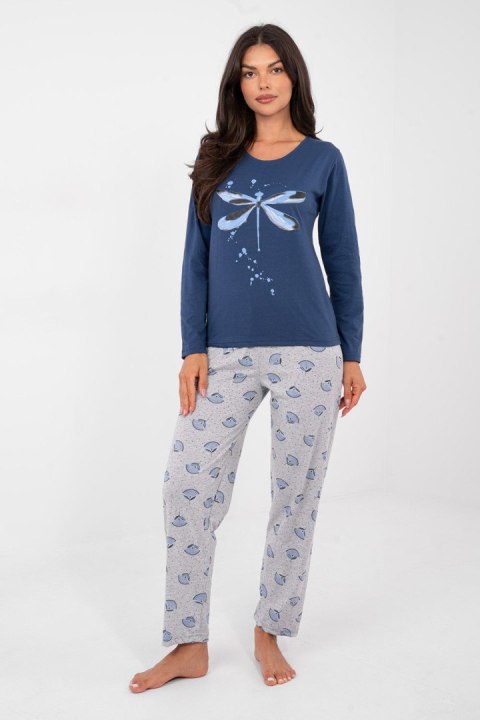 Piżama Damska Model DU-PI-FP-008.30 Dark Blue - Forever Pink Forever Pink