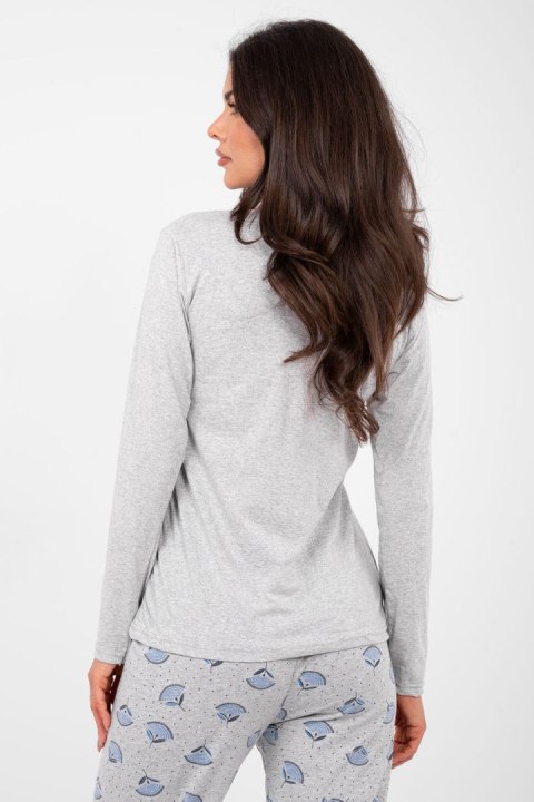 Piżama Damska Model DU-PI-FP-008.30 Grey - Forever Pink Forever Pink