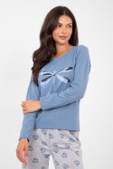 Piżama Damska Model DU-PI-FP-008.30 Grey/Blue - Forever Pink Forever Pink