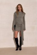 Sukienka Model Nevira KHK SUK0536 Khaki - Roco Fashion Roco Fashion