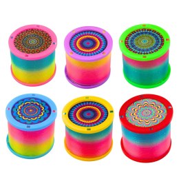 Świecąca Sprężyna Dla Dzieci Kolorowa Świecąca LED 1 szt. LEAN Toys