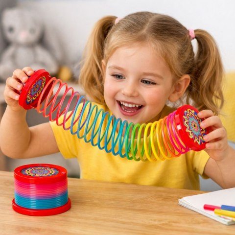 Świecąca Sprężyna Dla Dzieci Kolorowa Świecąca LED 1 szt. LEAN Toys