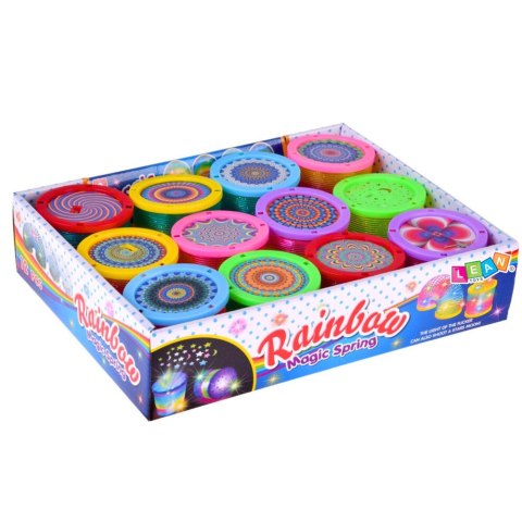 Świecąca Sprężyna Dla Dzieci Kolorowa Świecąca LED 1 szt. LEAN Toys
