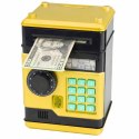 Bankomat Sejf Elektroniczny Skarbonka Światła Dźwięki Kod PIN Złoty LEAN Toys