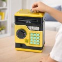 Bankomat Sejf Elektroniczny Skarbonka Światła Dźwięki Kod PIN Złoty LEAN Toys