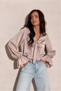 Bluzka Model Soraya BEJ BLU0230 Light Beige - Roco Fashion Roco Fashion