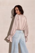 Bluzka Model Soraya BEJ BLU0230 Light Beige - Roco Fashion Roco Fashion