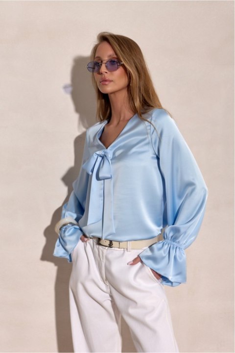Bluzka Model Soraya BLE BLU0230 Błękit - Roco Fashion Roco Fashion