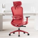 Fotel biurowy ergonomiczny ANGEL fizjO czerwony z funkcją masażu ANGEL
