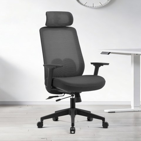 Fotel biurowy ergonomiczny ANGEL runO czarny ANGEL