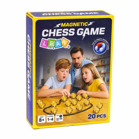 Gra Magnetyczna Logiczna Rodzinna 20 Magnetycznych Pionków LEAN Toys