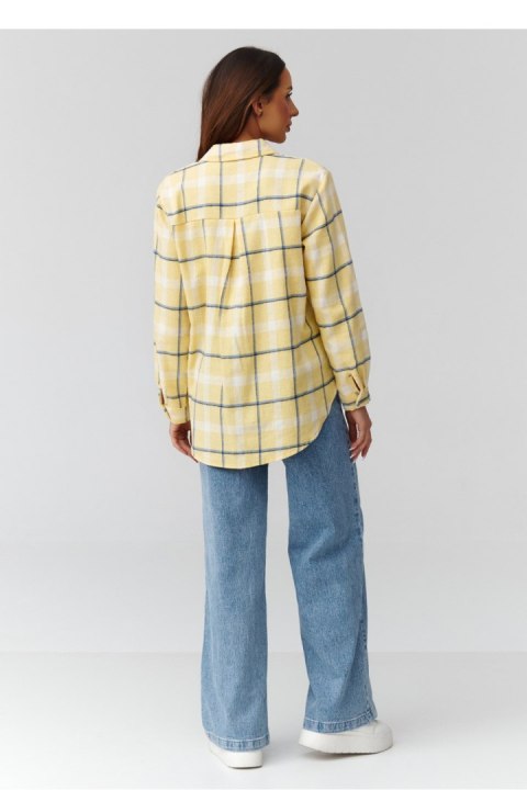 Koszula Damska Model C35 Wzór 10 - Makadamia Makadamia