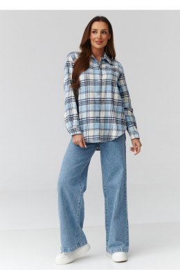 Koszula Damska Model C35 Wzór 11 - Makadamia Makadamia