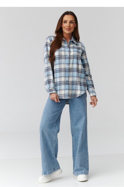 Koszula Damska Model C35 Wzór 11 - Makadamia Makadamia