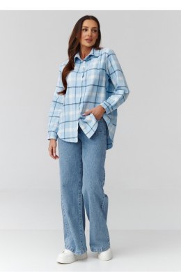 Koszula Damska Model C35 Wzór 12 - Makadamia Makadamia