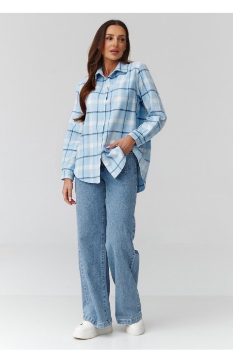 Koszula Damska Model C35 Wzór 12 - Makadamia Makadamia