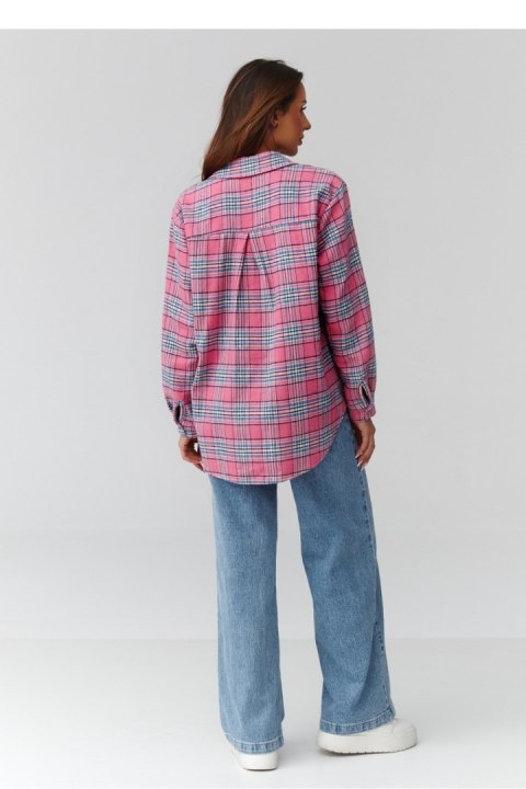 Koszula Damska Model C35 Wzór 9 - Makadamia Makadamia