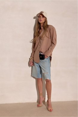 Koszula Damska Model Calista CAM BLU0229 Camel - Roco Fashion Roco Fashion