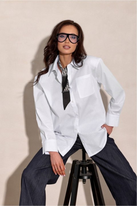 Koszula Damska Model Calista EKR BLU0229 Ecru - Roco Fashion Roco Fashion