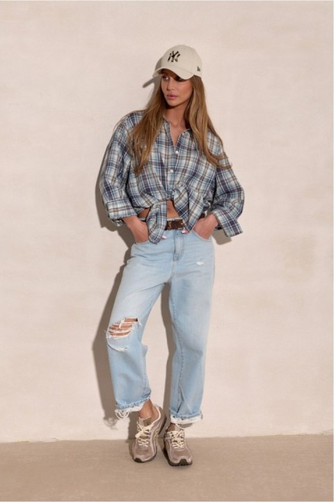 Koszula Damska Model Salina BLU0228 A50 Multicolor - Roco Fashion Roco Fashion