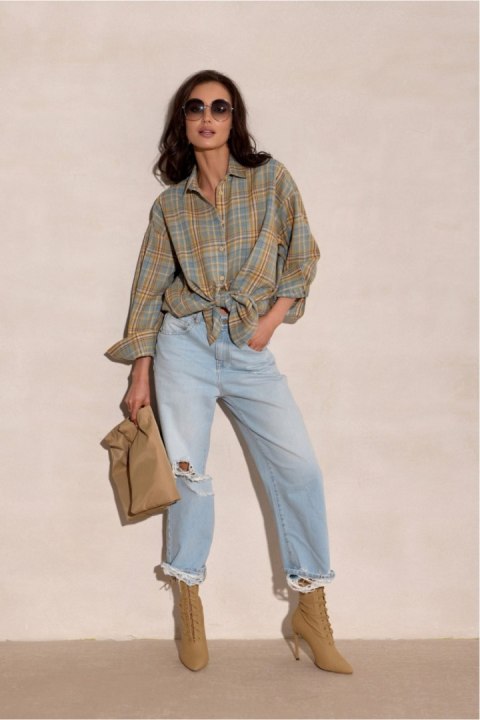 Koszula Damska Model Salina BLU0228 A51 Multicolor - Roco Fashion Roco Fashion