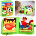 Książeczka Edukacyjna Sensoryczna Dla Dzieci Farma 20 Aktywności LEAN Toys