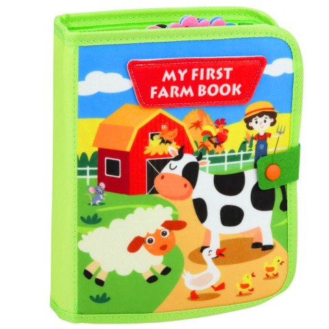Książeczka Edukacyjna Sensoryczna Dla Dzieci Farma 20 Aktywności LEAN Toys