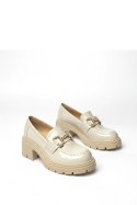 Mokasyny Model Paola 9093 Beige - Solea Solea