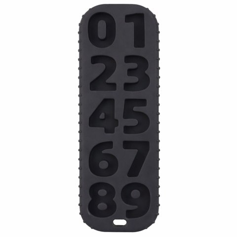 Pilot Dla Malucha Sensoryczny Gryzak Liczby Gumowy Czarny LEAN Toys