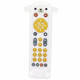 Pilot Interaktywny Edukacyjny Gryzak Światła Dźwięki Owieczka Biały LEAN Toys