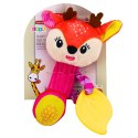 Pluszowa Grzechotka Jelonek Z Gryzakiem i Piszczałką Dla Niemowląt LEAN TOYS
