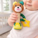 Pluszowa Grzechotka Miś Z Gryzakiem i Piszczałką Dla Niemowląt LEAN TOYS