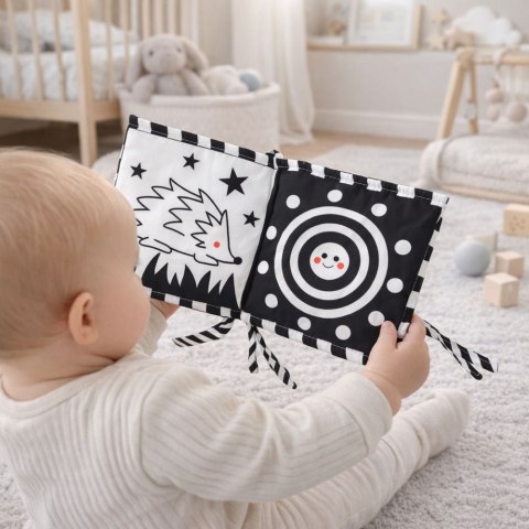 Rozkładana Książeczka Mata 2w1 Edukacyjna Kontrastowa Dwustronna LEAN Toys