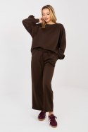 Spodnie Komplet Model IT-KMPL-10015.58 Dark Brown - Italy Moda Italy Moda