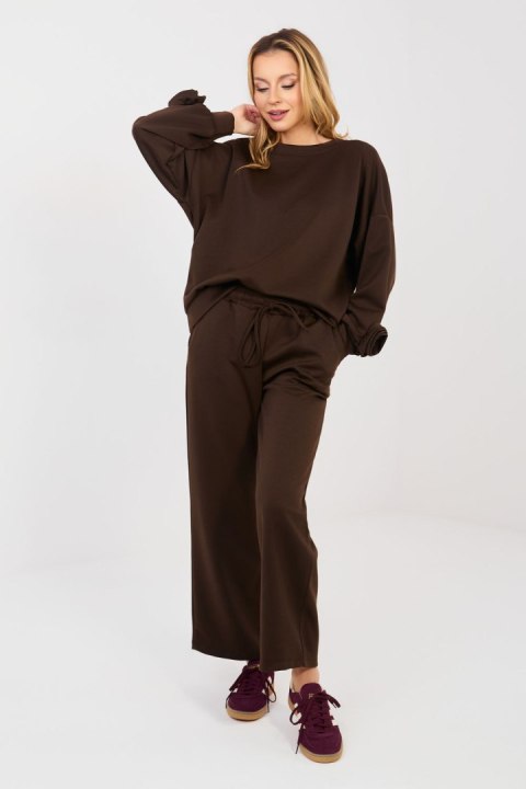 Spodnie Komplet Model IT-KMPL-10015.58 Dark Brown - Italy Moda Italy Moda