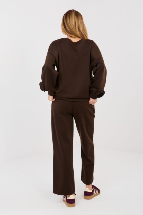 Spodnie Komplet Model IT-KMPL-10015.58 Dark Brown - Italy Moda Italy Moda