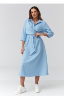 Sukienka Model C47 Blue - Makadamia Makadamia