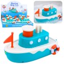 Zabawka Do Kąpieli Statek Nakręcany Pryskający Wodą Niebieski LEAN Toys