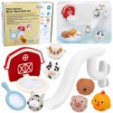 Zabawki Do Kąpieli Zwierzęta Domowe Farma Zjeżdżalnia Kosz Sitko 10 el. LEAN Toys