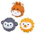 Zestaw Klocki Sensoryczne Gumowe Dla Niemowląt 3w1 Piłeczki Wieża LEAN Toys